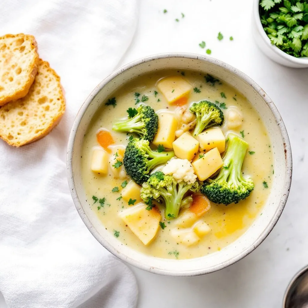 Broccoli and Cauliflower Soup Recipe: Creamy and Nutritious