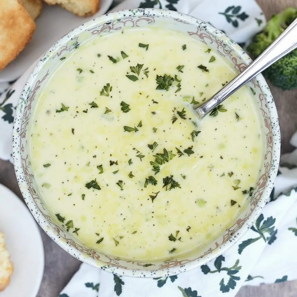 Creamy Broccoli and Cauliflower Soup Recipe